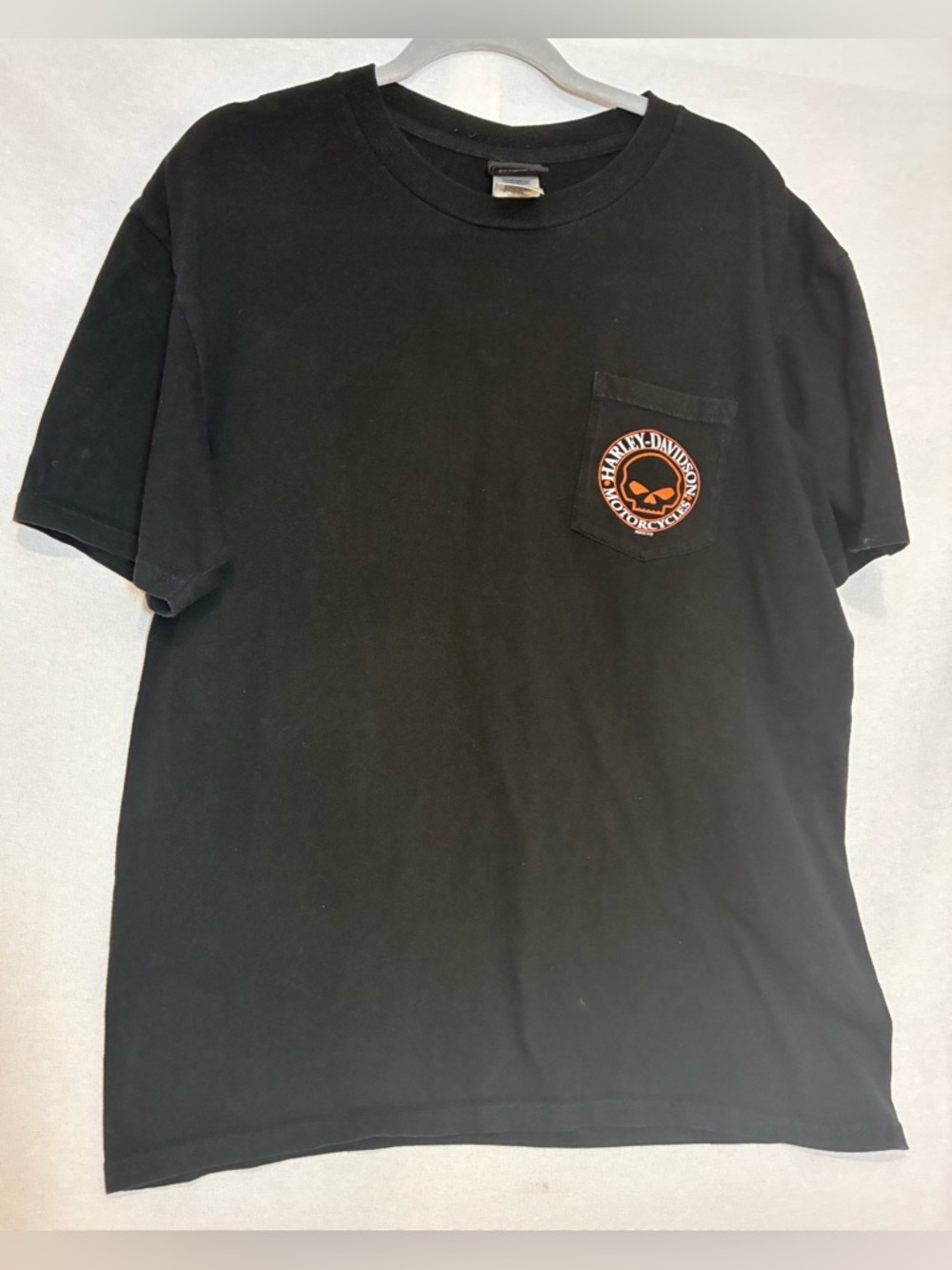 Harley-Davidson Short Sleeve T-shirt Front Pocket 100% Cotton Size XL Biker